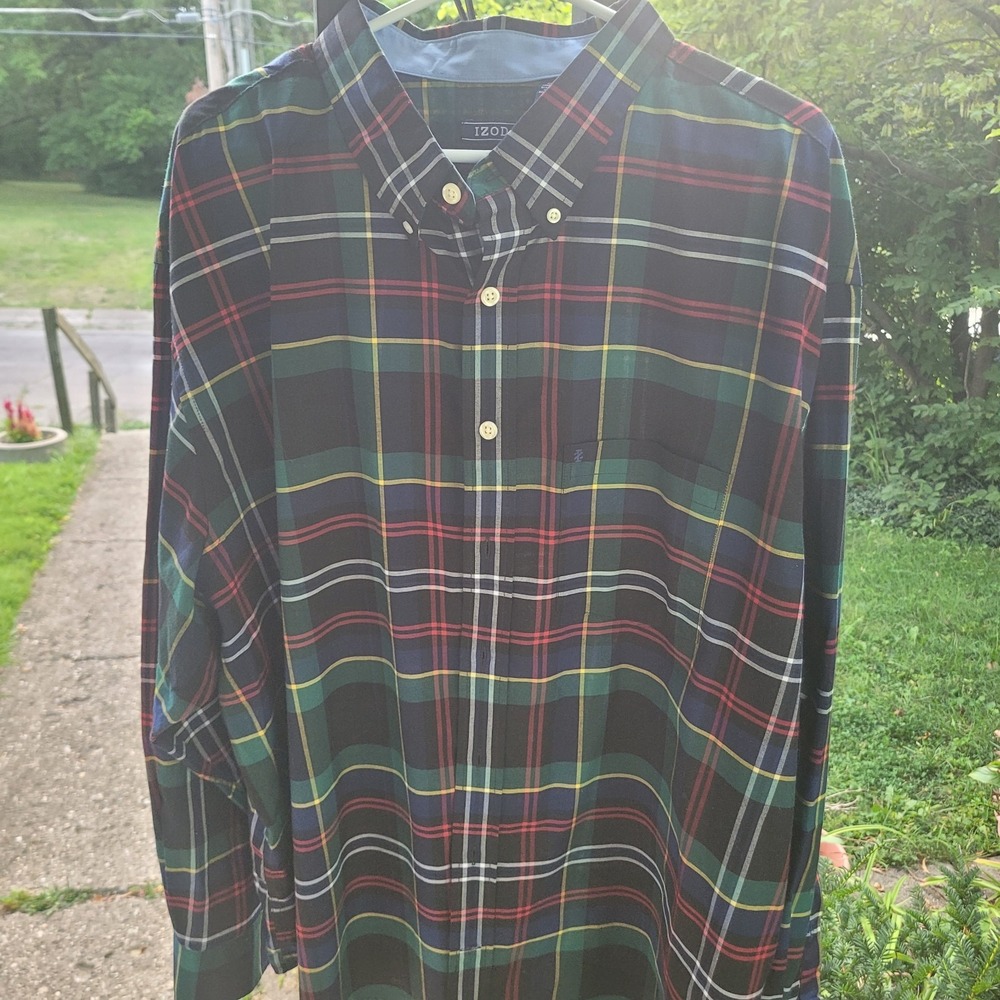 Men's Izod Long Sleeve Button Down Size 3xl